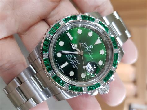 Rolex with emeralds